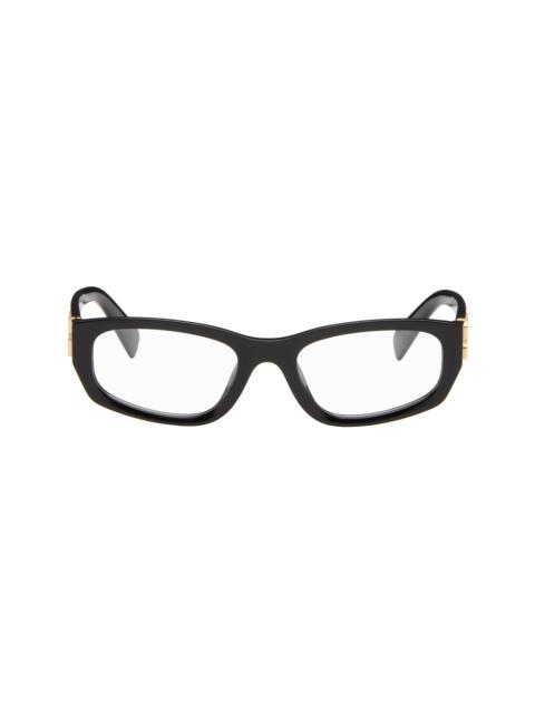 Miu Miu Black Rectangle Glasses