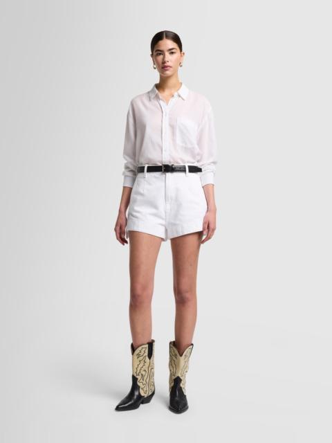 7 For All Mankind Denim Tailored Short in Brilliant White
