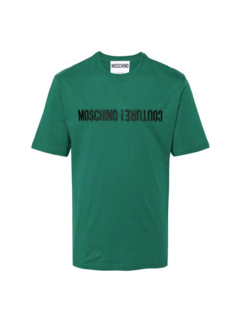 Moschino logo-embroidered cotton T-shirt