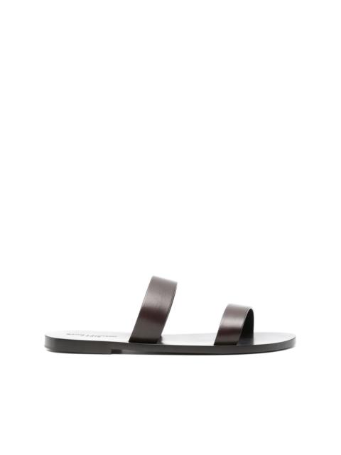 SAINT LAURENT slip-on leather sandals