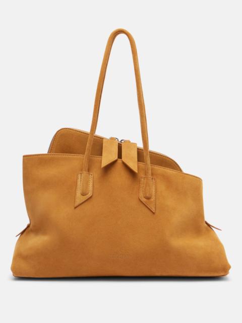 THE ATTICO La Passeggiata Medium suede tote bag