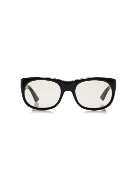 SAINT LAURENT Romy Square-Frame Acetate Sunglasses black