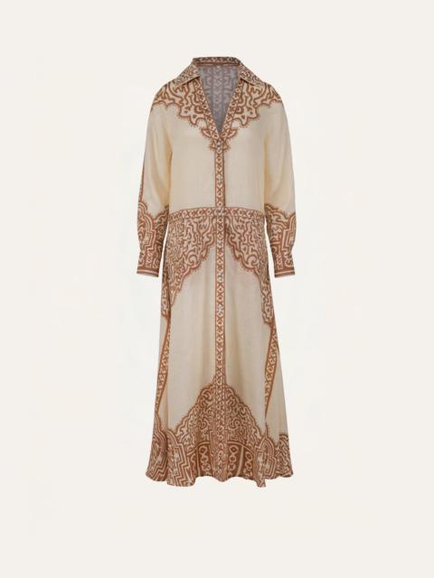Johanna Ortiz Modern Markings Shirt Dress