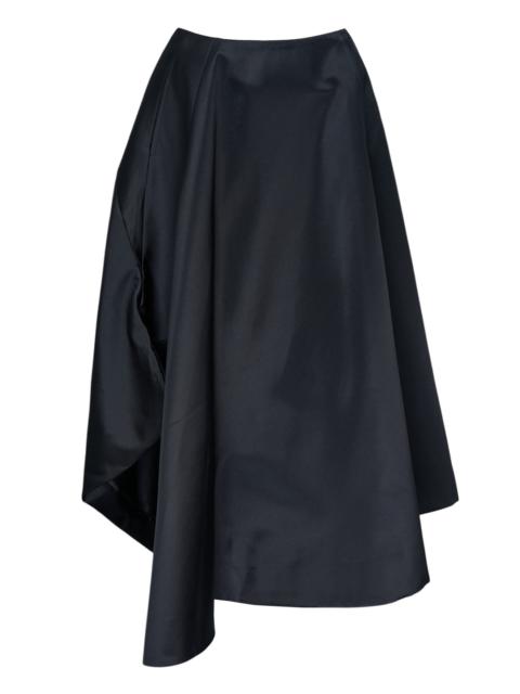 Comme Des Garçons Asymmetrical Draped Midi Skirt