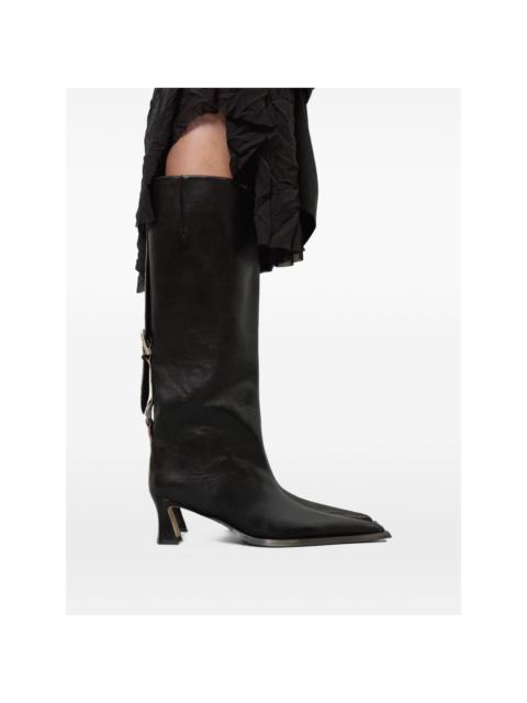 MIISTA 60mm Charlene adjustable-belt boots
