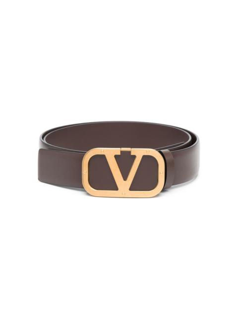 Valentino logo-buckle leather belt