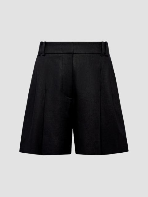 Another Tomorrow Women's Pleated Shorts - Black