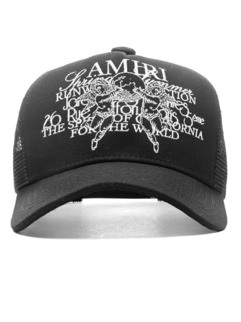 AMIRI CHERUB TRUCKER HAT - BLACK