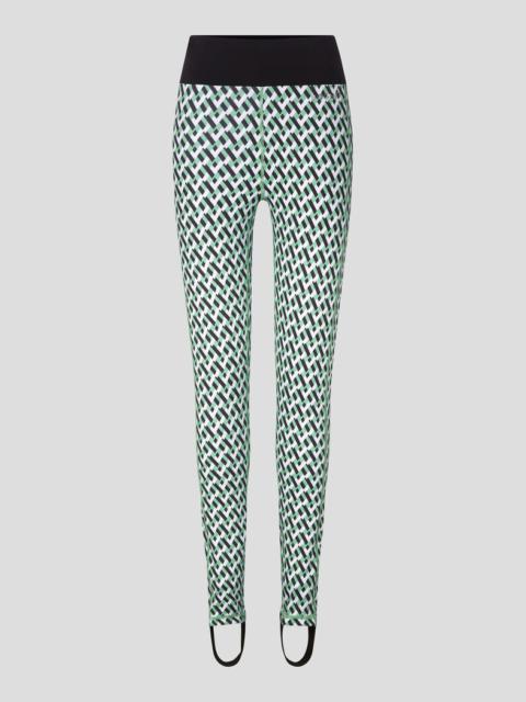 BOGNER Kala Stirrup pants in Green/Black