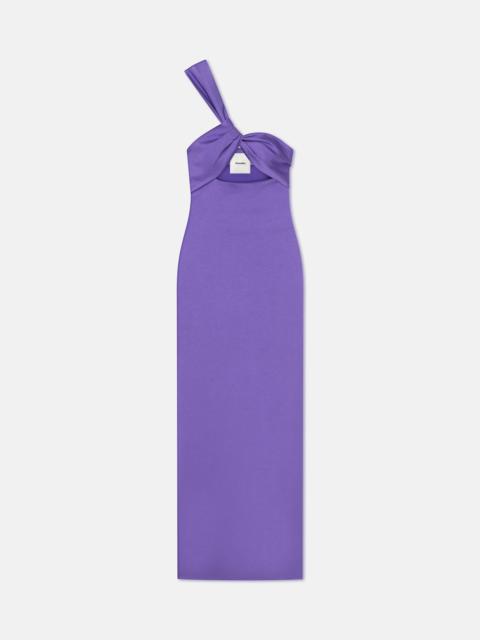 Nanushka Twisted Crisp-Satin Maxi Dress