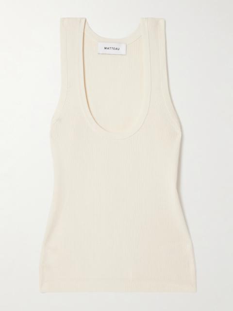 MATTEAU Ribbed-knit Tank