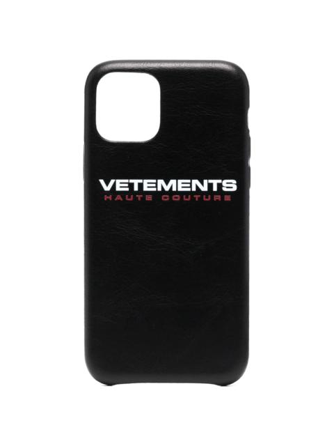 VETEMENTS logo-print iPhone 11 Pro