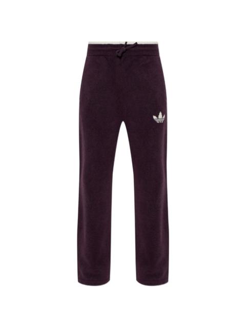 adidas Trefoil-logo drawstring track pants
