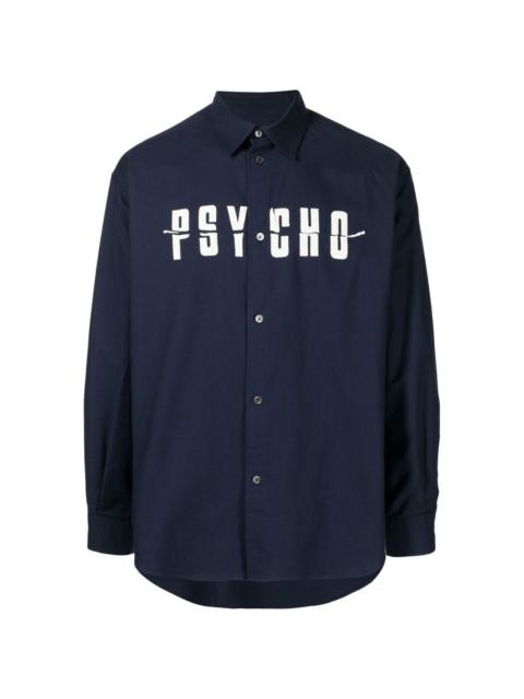 UNDERCOVER Psycho-print long-sleeved shirt