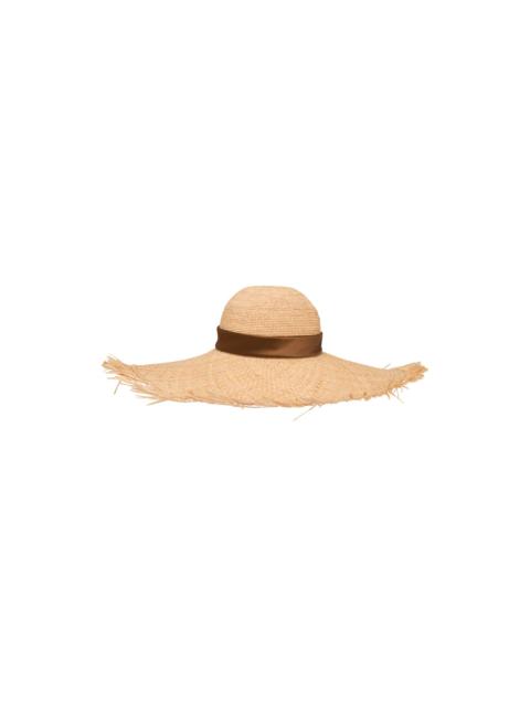 Prada Crocheted raffia hat