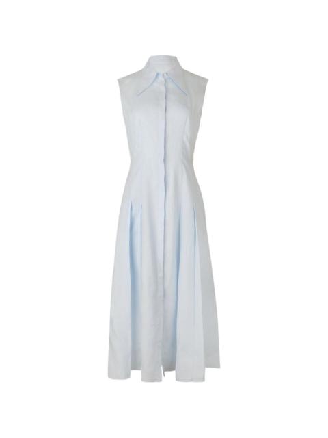 GABRIELA HEARST pleated shirt dress