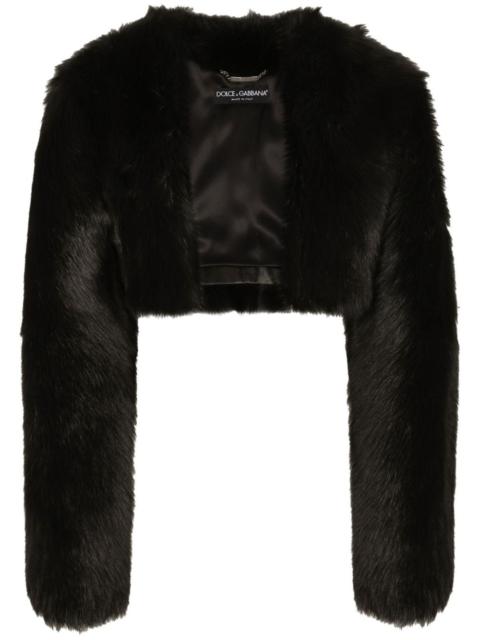 Dolce & Gabbana fur cropped jacket
