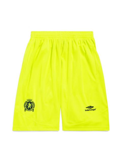 BALENCIAGA Soccer Baggy Shorts in Neon Yellow