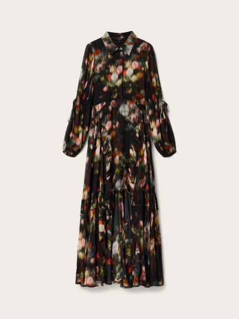 ALLSAINTS MARIA RELAXED FIT FLORAL MIDI DRESS
