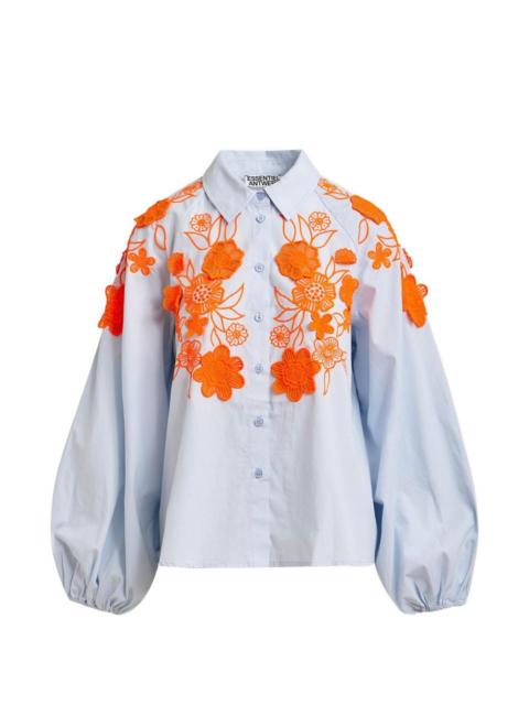 ESSENTIEL ANTWERP floral embellished shirt