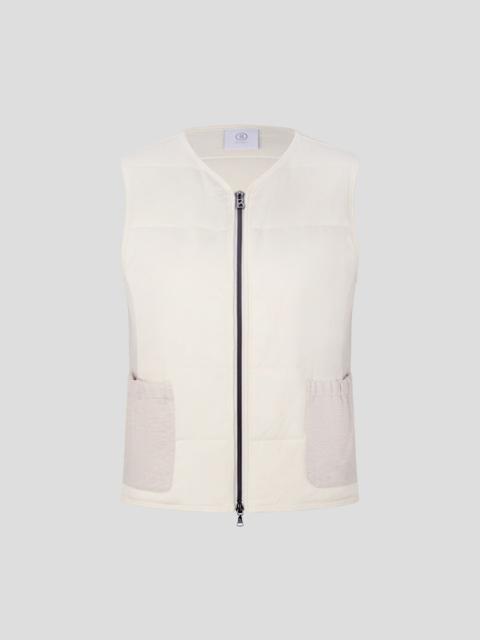BOGNER Dahlia Quilted gilet in Off-white