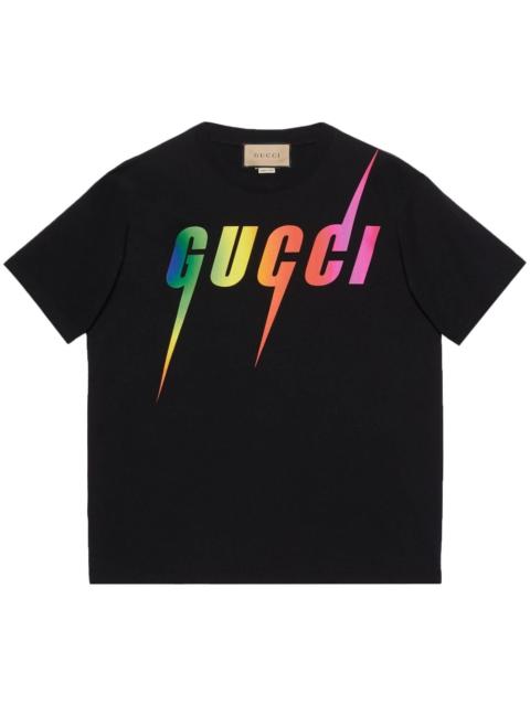 GUCCI logo-print detail T-shirt