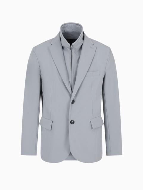 Travel Essentials nylon blazer with detachable inner panel