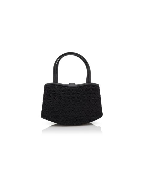 Manolo Blahnik Black Lace Mini Handbag