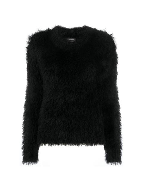 faux fur jumper