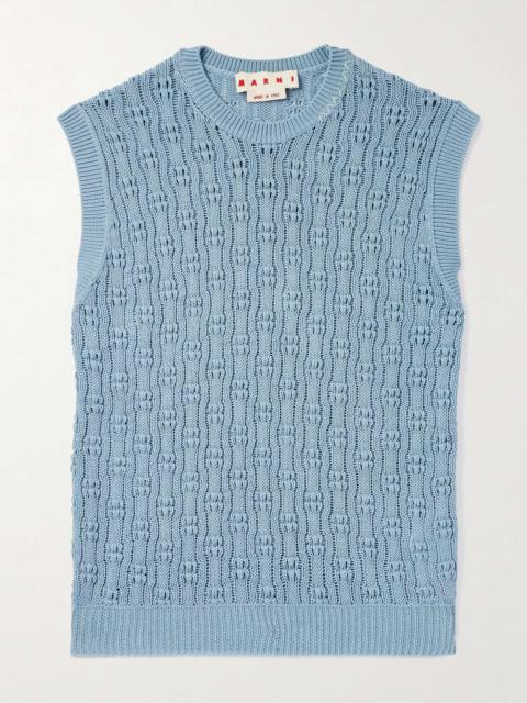 Marni Crocheted Cotton Vest