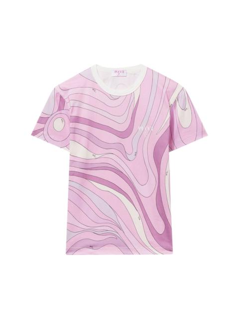 Marmo-print cotton T-shirt