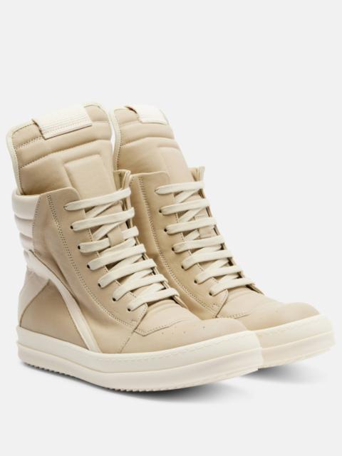 Rick Owens Geobasket leather sneakers