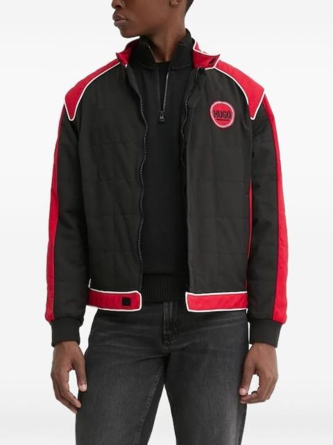HUGO quilted panelled jacket