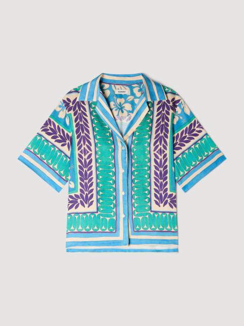 Sandro FLOWER PRINT SHIRT