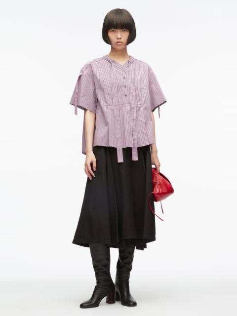 3.1 Phillip Lim Stripe Poplin Tie Neck Blouse