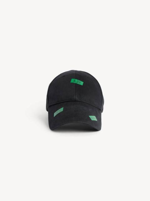 BALENCIAGA Men's 520 Stickers Cap in Black