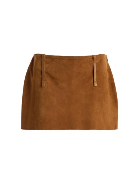 All Three Tirza Suede Mini Skirt