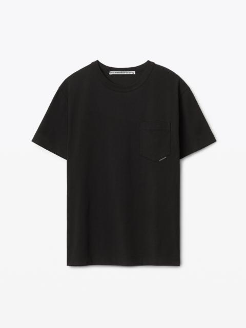 POCKET TEE IN HIGH TWIST JERSEY