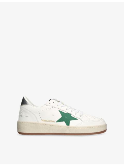 Golden Goose Ballstar 2 Logo-Print Leather Low-Top Trainers