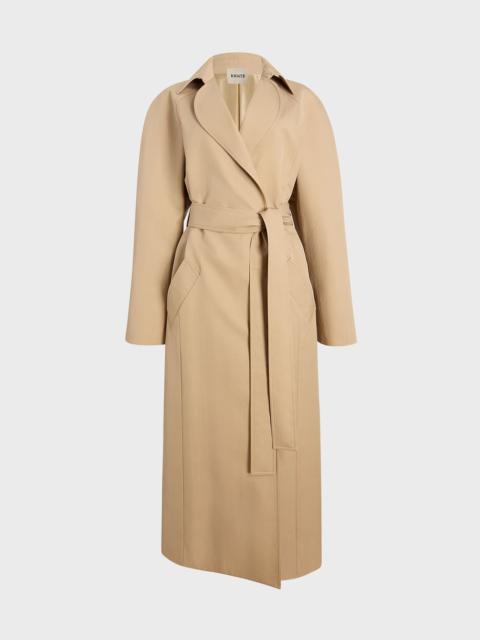 KHAITE Roth Belted Long Trench Coat