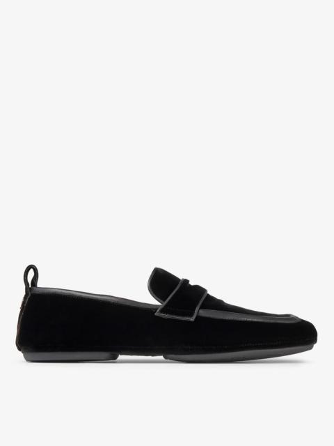 JIMMY CHOO Buxton
Black Velvet Loafers