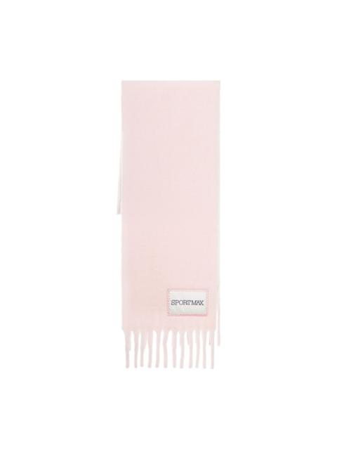 Sportmax fringed alpaca scarf