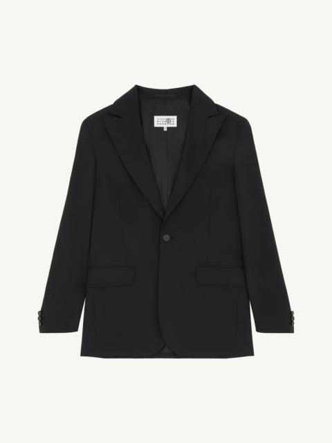 MM6 Maison Margiela Deconstructed wool blazer