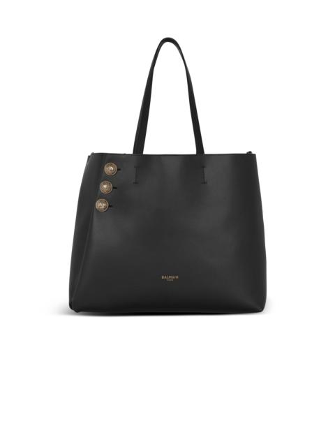 Emblème leather tote bag