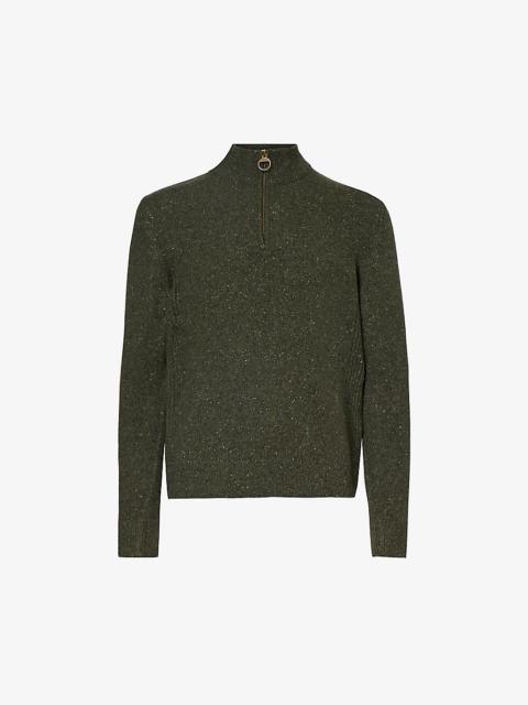 Barbour Tisbury half-zip relaxed-fit wool-blend jumper