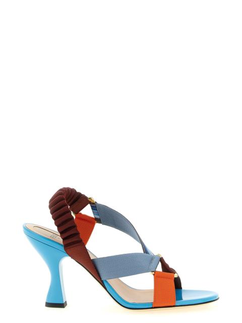 FENDI 'Colibrì' Sandals With Woven Ribbons