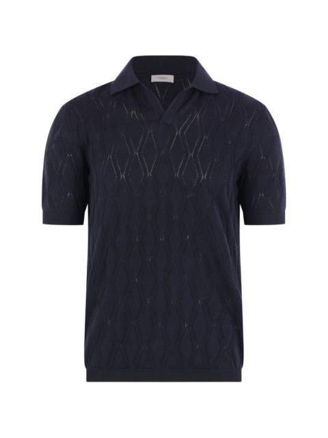 AGNONA diamond-pattern T-shirt