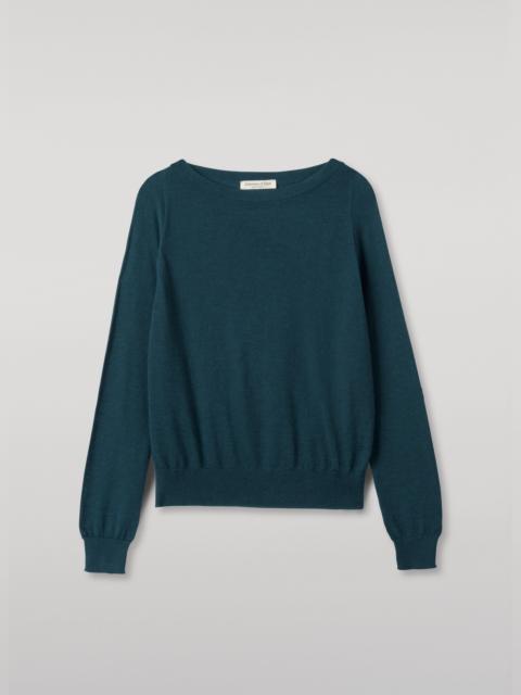 Johnstons of Elgin Finola Bottle Green Superfine Cashmere Jumper