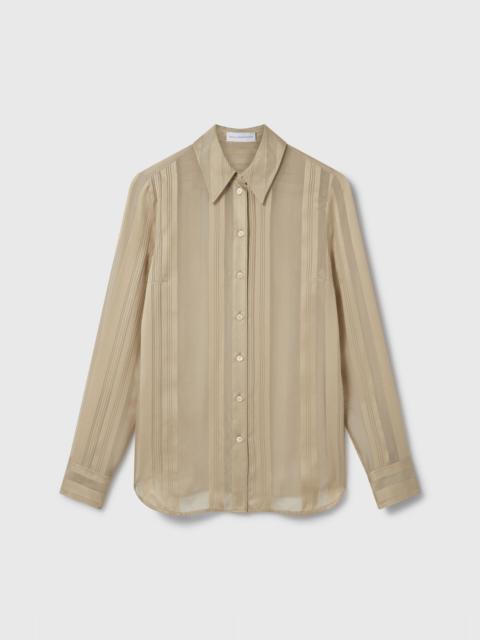 Stella McCartney Sheer Striped Paneled Shirt