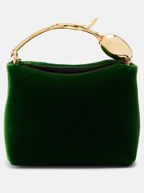Erdem Bloom Micro velvet top-handle bag
